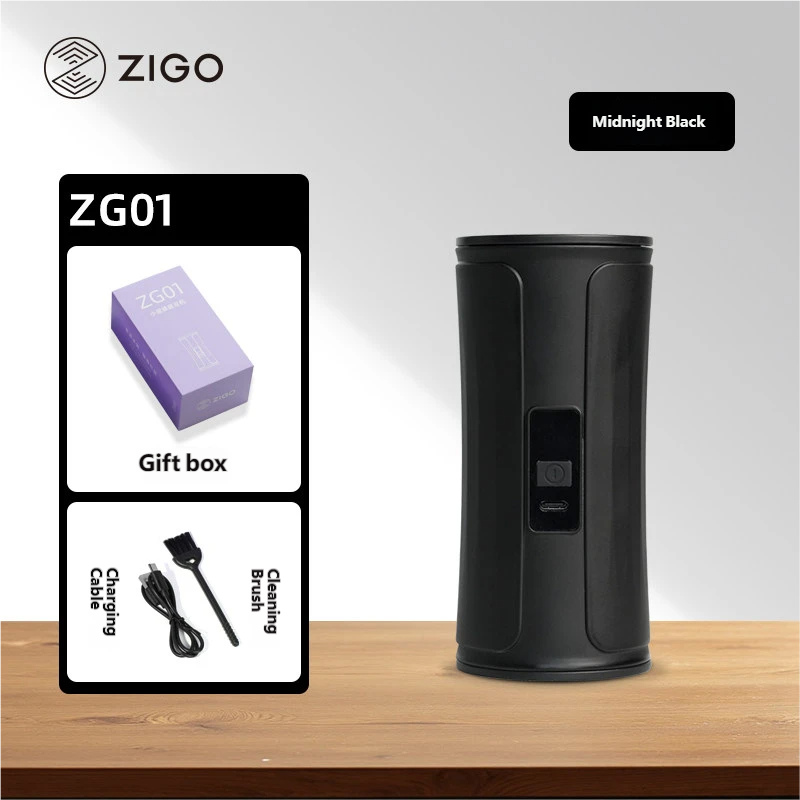 zigo electric grinder portable small coffee machine coffee bean grinder