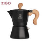 ZIGO Moka Pot Single Valve Three Cups Espresso Pot Home User Gift Coffee Appliance