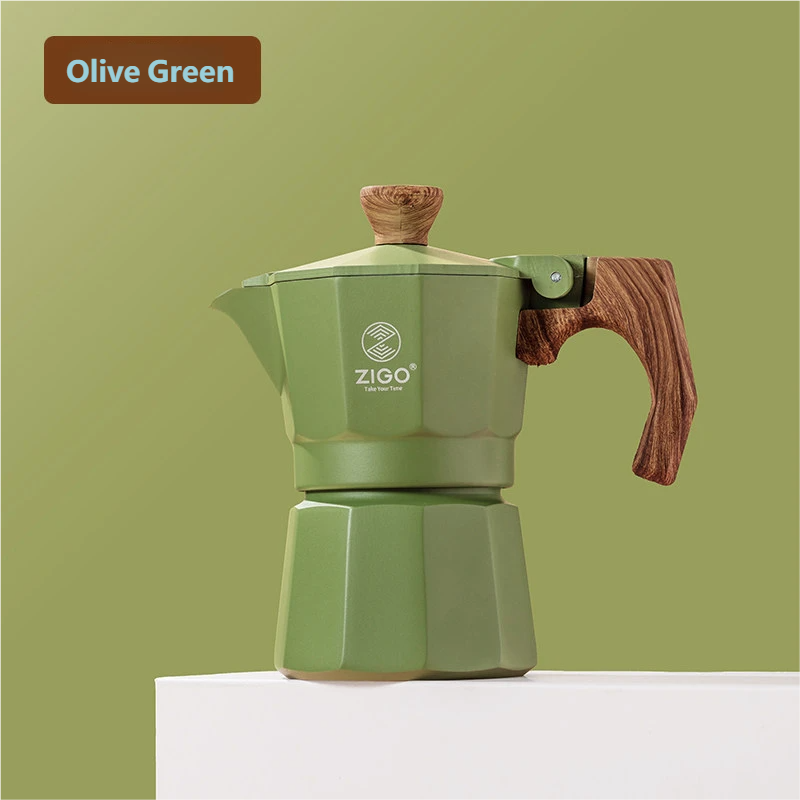 zigo moka pot user single valve cup dopamine coffee pot Italian  Espresso Extraction Coffee Equipment