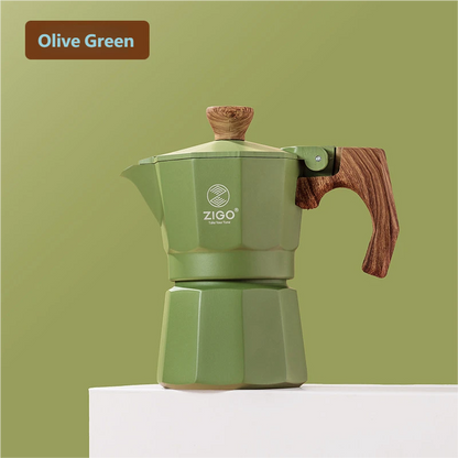 zigo moka pot user single valve cup dopamine coffee pot Italian  Espresso Extraction Coffee Equipment