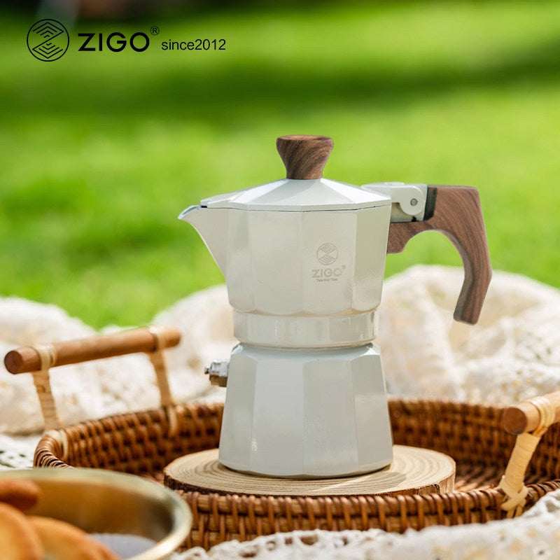 zigo moka pot user single valve cup dopamine coffee pot Italian  Espresso Extraction Coffee Equipment