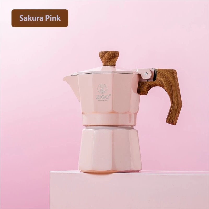 zigo moka pot user single valve cup dopamine coffee pot Italian  Espresso Extraction Coffee Equipment