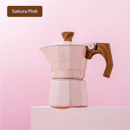 zigo moka pot user single valve cup dopamine coffee pot Italian  Espresso Extraction Coffee Equipment