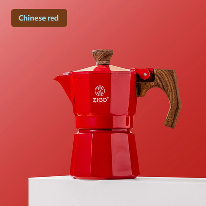 zigo moka pot user single valve cup dopamine coffee pot Italian  Espresso Extraction Coffee Equipment