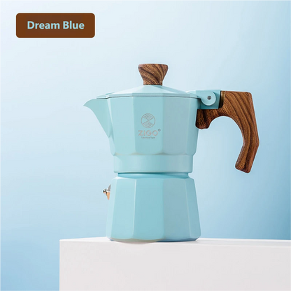 zigo moka pot user single valve cup dopamine coffee pot Italian  Espresso Extraction Coffee Equipment