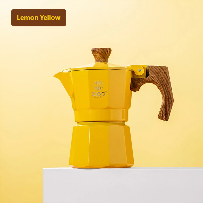 zigo moka pot user single valve cup dopamine coffee pot Italian  Espresso Extraction Coffee Equipment