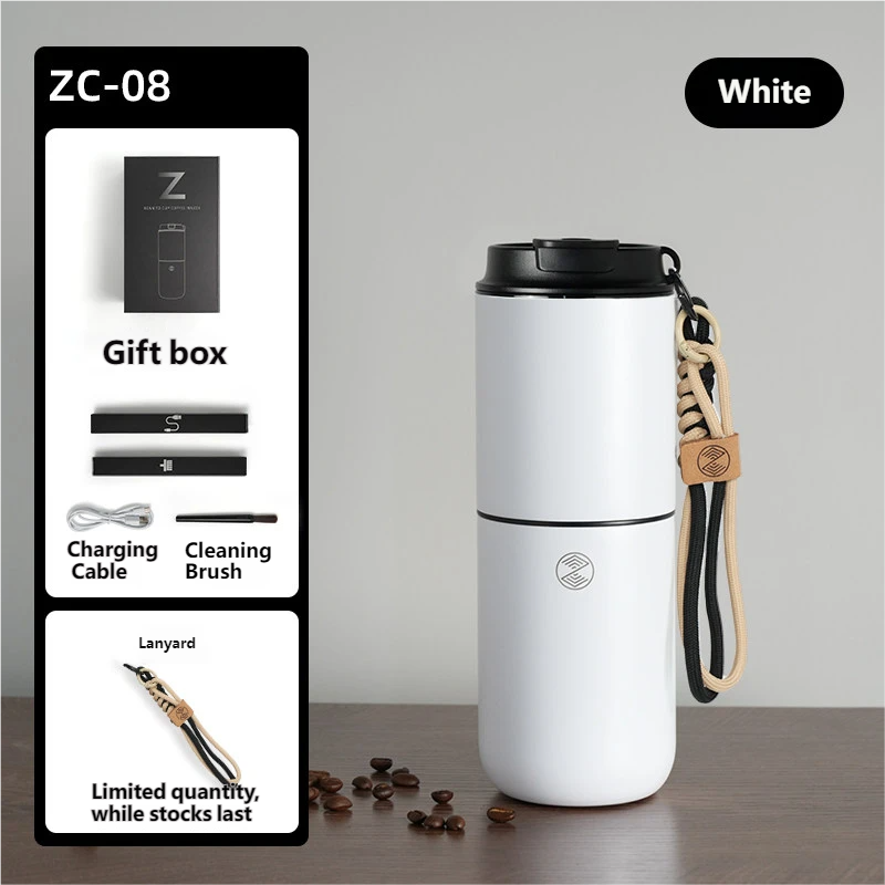 ZIGO Portable Coffee Machine Small Home Grinder Outdoor Electric Grinder Hand Drip Coffee Tumbler