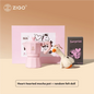 ZIGO Moka Pot Limited Gift Box | Single Valve Heart-Shaped Coffee Pot, Pink Cute Style, Random Surprise Doll Inside