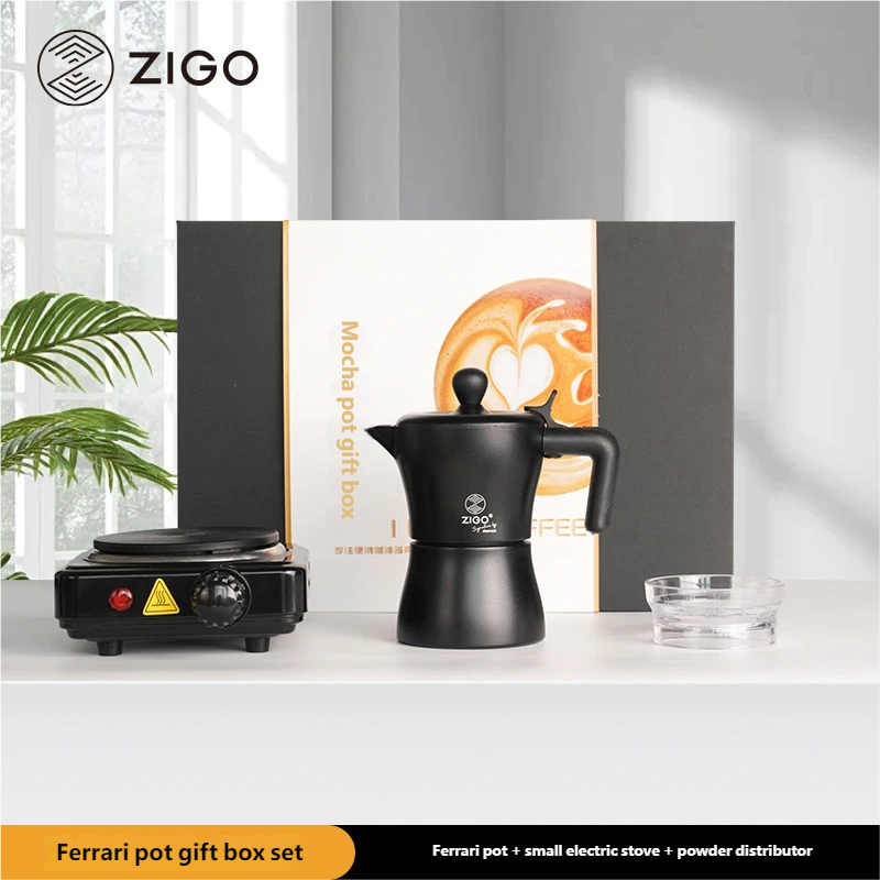 ZIGO Moka Pot Gift Set • Portable Home Espresso & Pour Over Coffee Kit