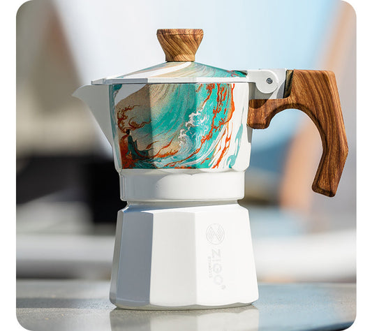 zigo moka pot user single valve cup dopamine coffee pot Italian  Espresso Extraction Coffee Equipment