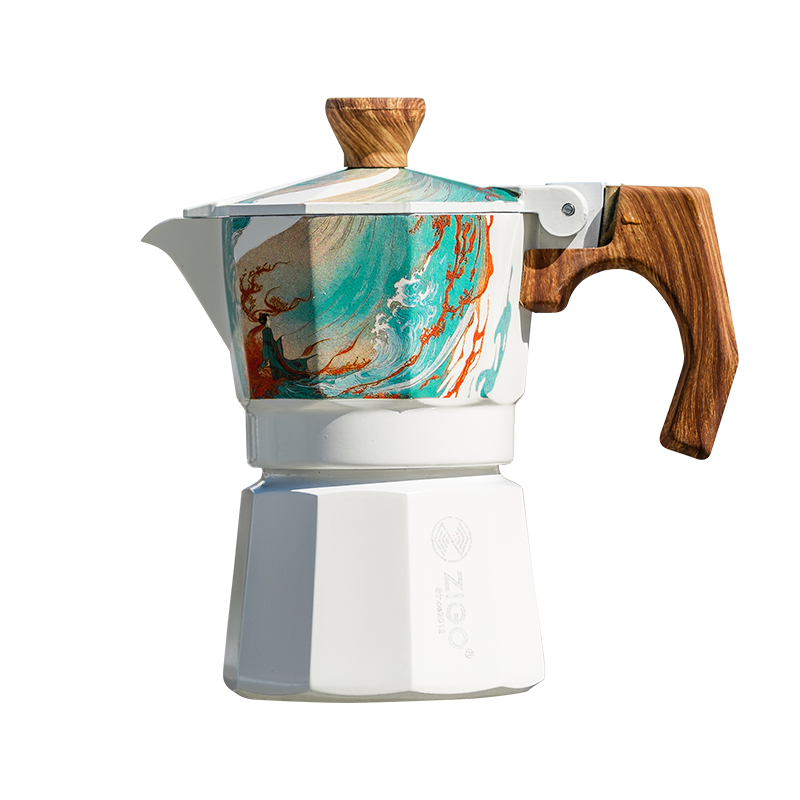 zigo moka pot user single valve cup dopamine coffee pot Italian  Espresso Extraction Coffee Equipment
