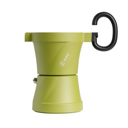 ZIGO Moka Pot Dual Valve Home Italian Espresso Machine Open Flame Coffee Pot Electric Ceramic Stove Set Z Kettle