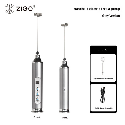 zigo Electric Milk Frothing Maker USB Coffee Milk Frother Household Milk Frothing Handheld Mixer Egg Whisk