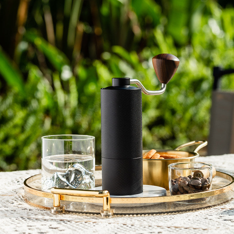 zigo Hand Crank Coffee Grinder Hand Grinder Portable Small CNC 6 Core Coffee Bean Grinder for Home