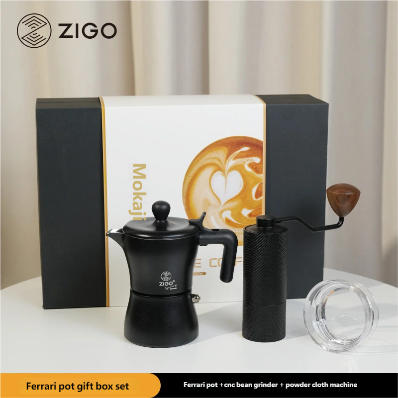ZIGO Moka Pot Gift Set • Portable Home Espresso & Pour Over Coffee Kit