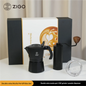 ZIGO Double Valve Moka Pot New Year Gift Set, Complete Coffee Kit for Housewarming & Gifting