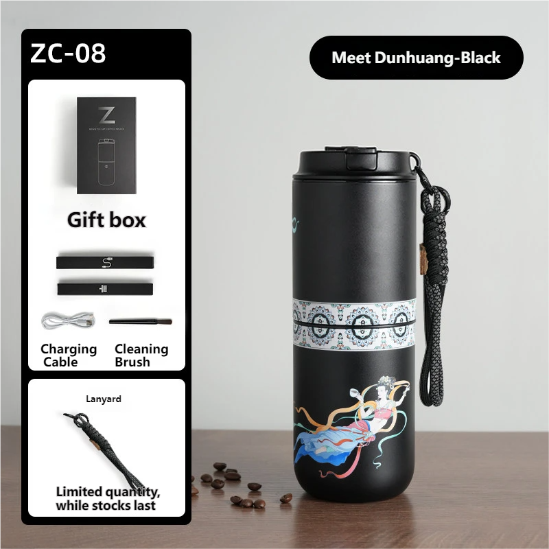 ZIGO Portable Coffee Machine Small Home Grinder Outdoor Electric Grinder Hand Drip Coffee Tumbler