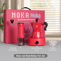 ZIGO Moka Pot 3-Cup, Home & Outdoor Coffee Maker, Portable Italian Coffee Equipment Gift Box
