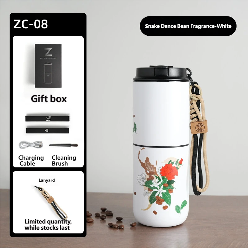ZIGO Portable Coffee Machine Small Home Grinder Outdoor Electric Grinder Hand Drip Coffee Tumbler