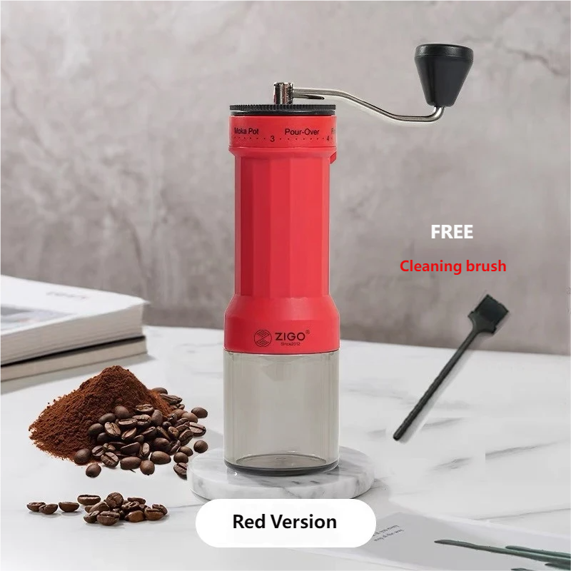 ZIGO Hand Grinder Coffee Grinder Manual Hand Grinder Coffee Grinder Portable 40 Levels Adjustable Thickness