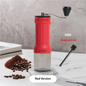 ZIGO Hand Grinder Coffee Grinder Manual Hand Grinder Coffee Grinder Portable 40 Levels Adjustable Thickness